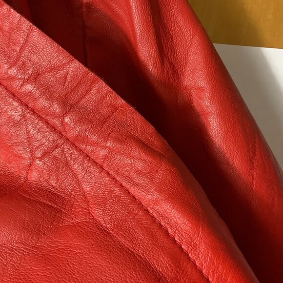 Cigno Nero Lene Red Leather Jacket 8 - Picture 9 of 10